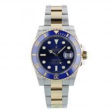 Gents Rolex Submariner Date 116613LB 18ct Yellow Gold   Stainless Steel case with Blue dial