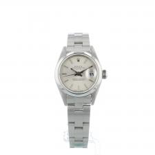 Ladies Rolex Oyster Perpetual Date 79160 Steel case with Silver dial