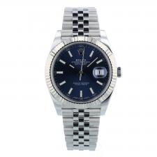 Gents Rolex Datejust 41 126334 Steel case with Blue dial
