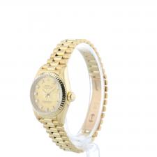Ladies Rolex DateJust 69178 18ct Yellow Gold case with Gilt Diamond dial