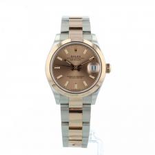 Ladies Rolex Datejust 31 278241 18ct Rose Gold   Stainless Steel case with Champagne dial