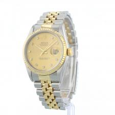 Gents Rolex Datejust 36 16233 18ct Yellow Gold Stainless Steel case with Gilt dial
