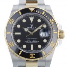 Gents Rolex Submariner Date 116613LN 18ct Yellow Gold   Stainless Steel case with Black dial