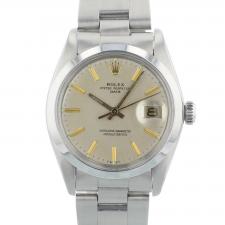 Gents Rolex Date 1500 Steel case with Silver dial