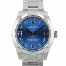 Ladies Rolex Oyster Perpetual 31 177200 Steel case with Blue dial