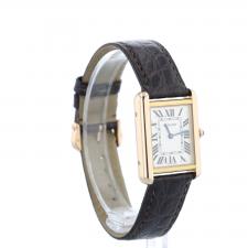 Ladies Cartier 3168 18ct Yellow Gold Stainless Steel case with Silver dial