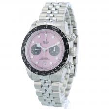 Gents Tudor Black Bay Chrono 79360N Steel case with Pink dial