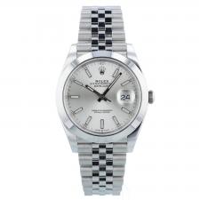 Gents Rolex Datejust 41 126300 Steel case with Silver dial