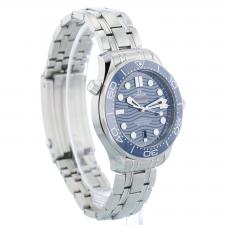 Gents Omega Seamaster 21030422003001 Steel case with Blue Wave dial