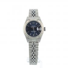 Ladies Rolex DateJust 79174 Steel case with Blue dial