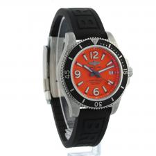 Gents Breitling Superocean Automatic 42 A17366 Steel case with Orange dial