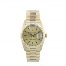 Gents Rolex Day Date 18238 18 CT case with Gilt dial