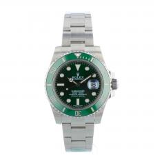 Gents Rolex Submariner Date 116610LV Stainless Steel case with Green dial