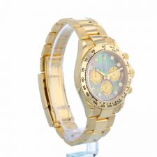 Gents Rolex Daytona 116508 18ct Yellow Gold case with Black MOP Diamond Set dial