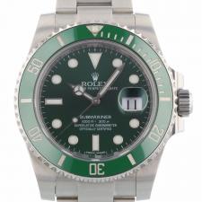 Gents Rolex Submariner Date 116610LV Steel case with Green dial