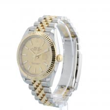 Gents Rolex Datejust 41 126333 18ct Yellow Gold Stainless Steel case with Gilt dial
