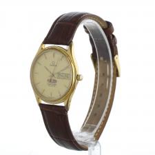 Gents Omega Seamaster Gold Plated Stainless Steel case with Gilt dial