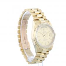 Gents Rolex Day Date 18038 18ct Yellow Gold case with Champagne Tapestry dial