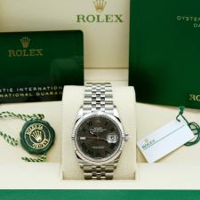 Gents Rolex DateJust 36 126234 Stainless Steel case with Wimbledon dial