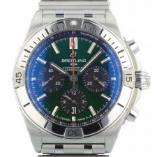 Gents Breitling Chronomat B01 42 AB0134101L1A1 Steel case with Green dial