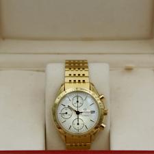 Gents Omega Seamaster 1750043 18 CT case with White dial