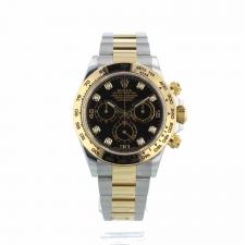 Gents Rolex Daytona 116503 18ct Yellow Gold   Stainless Steel case with Black Diamond Dial dial