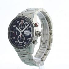 Gents Tag Heuer Carrera CV2A1R Steel case with Black dial