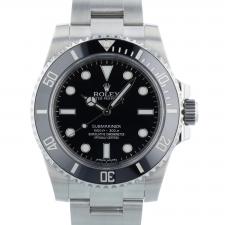 Gents Rolex Submariner Non Date 114060 Steel case with Black dial