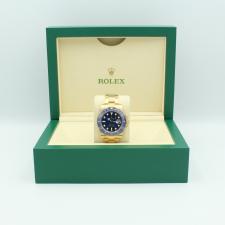 Gents Rolex Submariner Date 116618LB 18ct Yellow Gold case with Blue dial