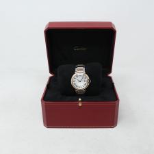 Ladies Cartier Ballon Bleu W2BB0033 18ct Rose Gold Stainless Steel case with Silver dial