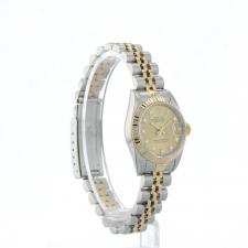 Ladies Rolex Datejust 69173 18ct Yellow Gold   Stainless Steel case with Champagne Diamond Set dial
