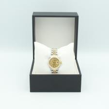 Ladies Rolex DateJust 69173 18ct Yellow Gold Stainless Steel case with Champagne Diamond Set dial