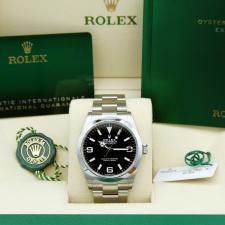Gents Rolex Explorer 40 224270 Stainless Steel case with Black dial