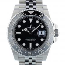 Gents Rolex GMT Master II 126710GRNR Stainless Steel case with Black dial