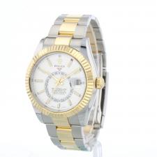 Gents Rolex Sky Dweller 326933 18ct Yellow Gold   Stainless Steel case with White dial