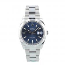 Gents Rolex Datejust 41 126300 Stainless Steel case with Blue dial