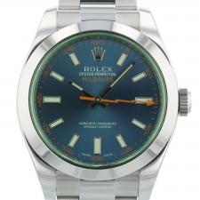 Gents Rolex Milgauss 116400GV Steel case with Blue dial