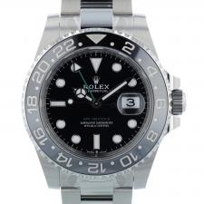 Gents Rolex GMT II 126710GRNR Steel case with Black dial
