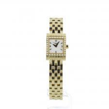 Ladies Longines DOLCE VITA CARREE L51617 18ct Yellow Gold case with White dial