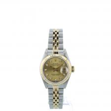 Ladies Rolex DateJust 69173 18ct Yellow Gold   Stainless Steel case with Gilt   Diamond dial