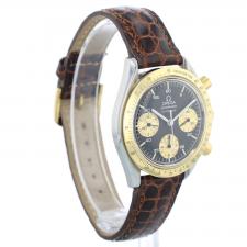 Gents Omega Speedmaster 37145080 18ct Yellow Gold   Stainless Steel case with Black dial