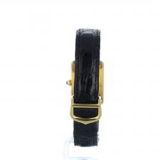 Ladies Cartier Tank 39768 Gold Plated case with Silver dial