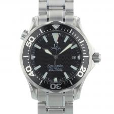 Gents Omega Seamaster 22625000 Steel case with Black Wave dial