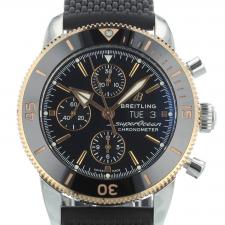 Gents Breitling Superocean Heritage Chrono 44 U13313 18ct Rose Gold   Stainless Steel case with Black dial