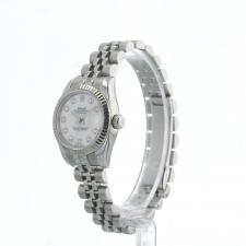 Ladies Rolex Datejust 179174 Steel case with White Diamond dial