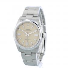 Gents Rolex Oyster Perpetual 41 134300 Stainless Steel case with Beige dial
