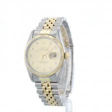 Gents Rolex Datejust 16233 18ct Yellow Gold Stainless Steel case with Gilt Diamond dial