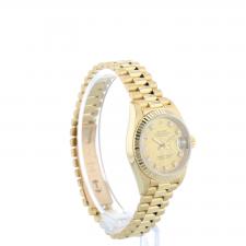 Ladies Rolex DateJust 69178 18ct Yellow Gold case with Gilt Diamond dial