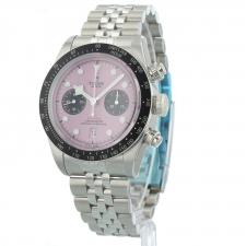 Gents Tudor Black Bay Chrono 79360N Steel case with Pink dial