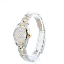 Ladies Rolex DateJust 69163 18ct Yellow Gold Stainless Steel case with Silver Jubilee dial